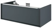 Mobile da bagno sotto lavabo SENSEA Neo marrone laccato lucido L 90 x H 32 x P 48 cm 1 cassetto, lavabo non incluso