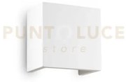 Flash applique a parete in gesso bianco verniciabile piccolo 1 luce...