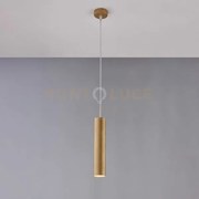 Sospensione in ferro laccato bianco gu10 con decorazione oro antico...