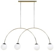 Zuma Line 1219 - Lampadario sospeso con cavo BOW 4xE14/10W/230V finitura oro