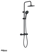 Gedy Colonna Doccia "Star Plus 01" C/Miscelatore Manuale Nero Opaco Deviatore a 2 Uscite