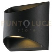 Applique biemissione led veyron nera 7w 840lm cct 3000k / 4000k ip5...