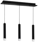 Lampadario LED su corda CARBON 3xLED/15W/230V