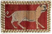 Gabbeh Tappeto 160x100 Rosso (Iran) Annodato A Mano