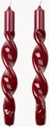 Set di 2 candele a bastoncino fatte a mano Twist