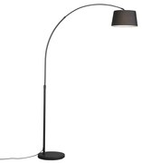 Smart moderna lampada ad arco nera incl. Wifi A60 - Arc Basic