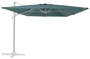 Ombrellone decentrato grigio AURA NATERIAL L 293 x 386 cm con telo verde