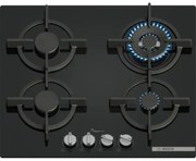 Bosch Serie 6 PPH6A6I10 piano cottura Nero Da incasso 59 cm Gas 4 Fornello (i)