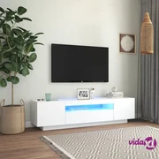 vidaXL Mobile Porta TV Sospeso Bianco 80x36x25cm in Legno