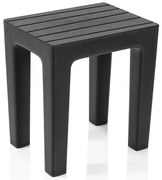 Lello lo sgabello multiuso ad alta resistenza nero con effetto legno
