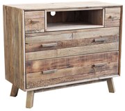 PINUS - cassettiera con 4 cassetti e un ripiano