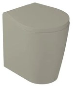 Vaso WC pavimento e filomuro xes, sedile escluso P 51 x L 38 x H 42 cm marrone opaco