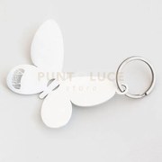 Porta chiavi farfalla bianco in ferro