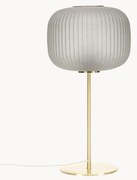 Lampada da tavolo grande con paralume in vetro Sober