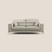 Blade Divano moderno con poggiatesta reclinabili in Ecopelle T04 tortora