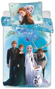 Set copripiumino e federa da bambini blu in cotone per culla 100x135 cm Frozen "Blue" – Jerry Fabrics