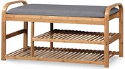 Scarpiera ST13 in grigio/marrone - L100 cm