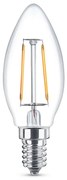 Lampadina Led a Filamento E14 C35 a candela 2W Bianco caldo 2700K Novaline