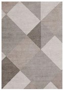 Tappeto Soave Soft reverse geometrico grigio, L 300 x L 200 cm