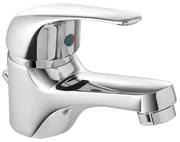 Miscelatore per lavabo con piletta automatica in ottone cromato Kant