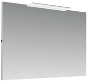 Specchio con illuminazione integrata bagno rettangolare Master SENSEA L 90 x H 70 x P 2.5 cm