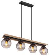 Globo 15569-4HW - Lampadario a sospensione con filo CONNI 4xE27/25W/230V