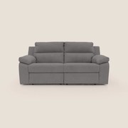Romeo Divano relax con recliner elettrico in morbido tessuto impermeabile T02 grigio
