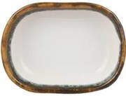 Piatto portata ovale 16x8 cm effetto acqua Ocean