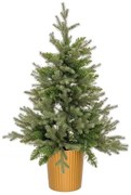 Albero di Natale Verde Dorato Polietilene 58 x 58 x 90 cm