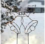 Brilagi - Decorazione natalizia LED da esterno LED/3xAA IP44 55x32 cm campanelle