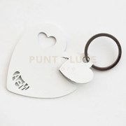 Porta chiavi cuori bianco in ferro