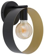 Applique HAPPY 1xE27/60W/230V nero/oro