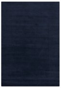 Tappeto blu scuro in lana tessuto a mano 200x290 cm Textured Wool Border – Flair Rugs