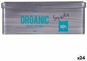 Barattolo Organic Snacks Grigio Latta (11 x 7,1 x 18 cm) (24 Unità)