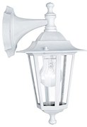 Applique Contemporanea Da Esterno Laterna 5 1 Luce Bassa Alluminio Fuso Bianco