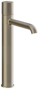 Miscelatore lavabo alto senza scarico brushed brass diamantato 70604 Gessi