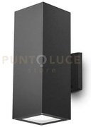 Ges1016- applique rettangolare in alluminio colore grigio antracite...