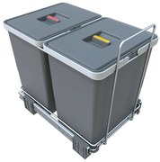 Bidone in plastica per rifiuti differenziati/incasso 36 l Ecofil - Elletipi