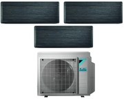 Daikin - Climatizzatore Condizionatore Bluevolution Trial Split Inverter serie stylish real blackwood 7+7+7 con 3MXM40N R-32 Wi-Fi Integrato