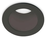 Lampada Da Incasso Quark Alluminio Nero 1 Luce 8W K Luce