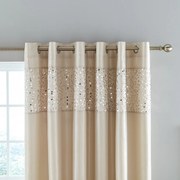 Tende beige in set da 2 168x229 cm Glitzy Sequin - Catherine Lansfield