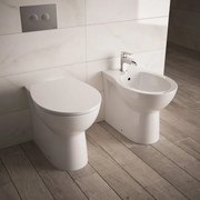 Coppia sanitari filomuro scarico a parete IDEAL STANDARD Tirso bianco WC: P 53 x L 35.4 x H 40 cm, bidet: P 53 x L 35.5 x H 40 cm