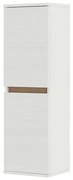 Pensile bagno sospeso 112 cm bianco e rovere con ante soft-close Kleo