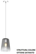 Sospensione ottone sat. 1 luce cromo 1164os-s1-cr