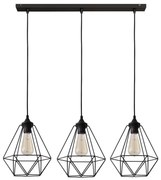 Lampadario a sospensione con filo KARO 3xE27/15W/230V