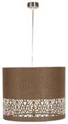 Lampadario a sospensione con filo ARABESCA 1xE27/60W/230V marrone