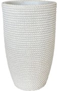 Vaso per piante e fiori BALI in polietilene beige H 70 cm Ø 41 cm