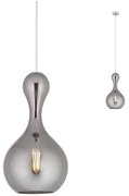 Redo 01-2259 - Lampadario a sospensione con filo LOB 1xE27/42W/230V diametro 22 cm grigio