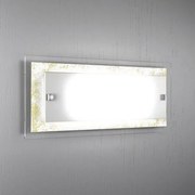 Tray applique grande 2 luci foglia oro 1087-ag-fo