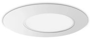 Plafoniera Contemporanea Iride Metallo Bianco Led Integrato 22W 3000K Ip20